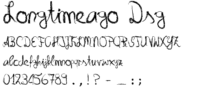 LongTimeAgo DSG font